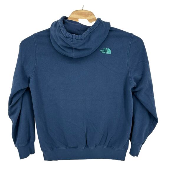 Men's Blue The North Face Sunset Beach Desert Graphic Hoodie Sweatshirt Sz M - Picture 4 of 7